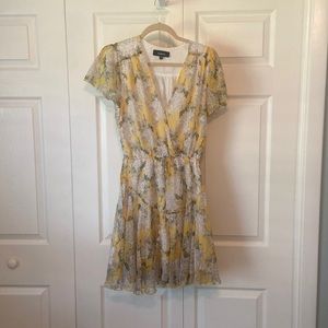 Yellow Hydrangea print dress